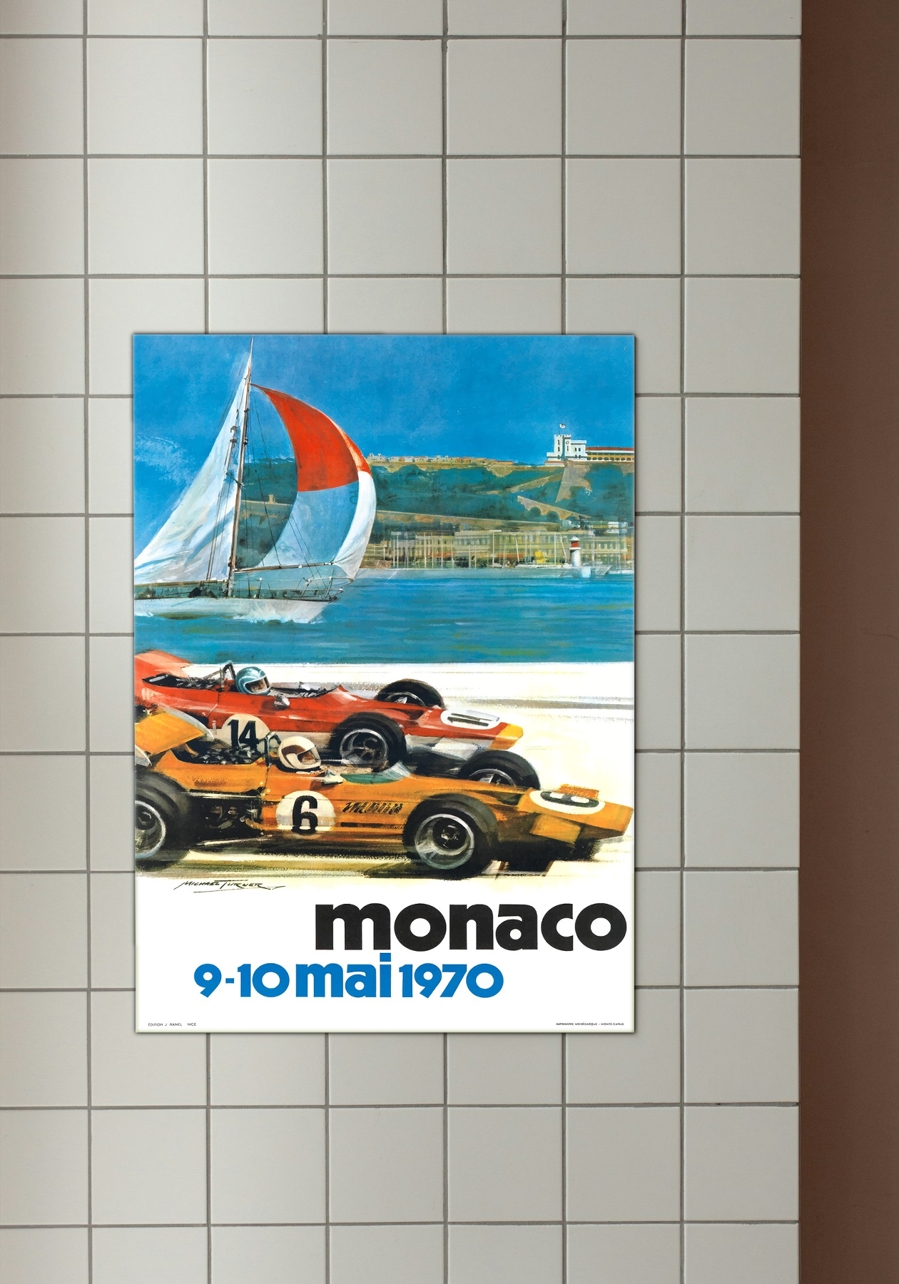 Monaco Grand Prix 1970 - Vintage Racing & Sailing Art