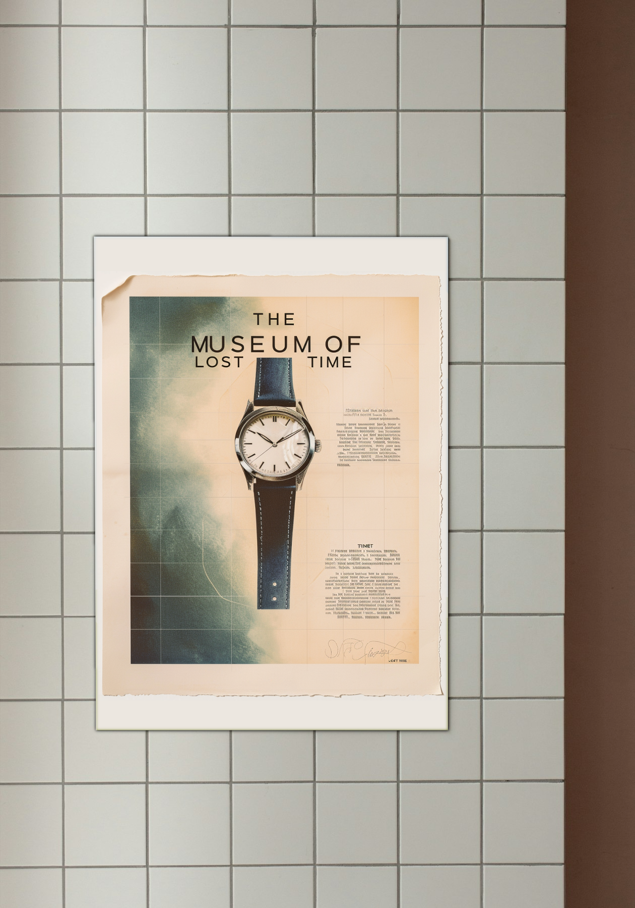 The Museum of Lost Time - Vintage Watch Art Poster