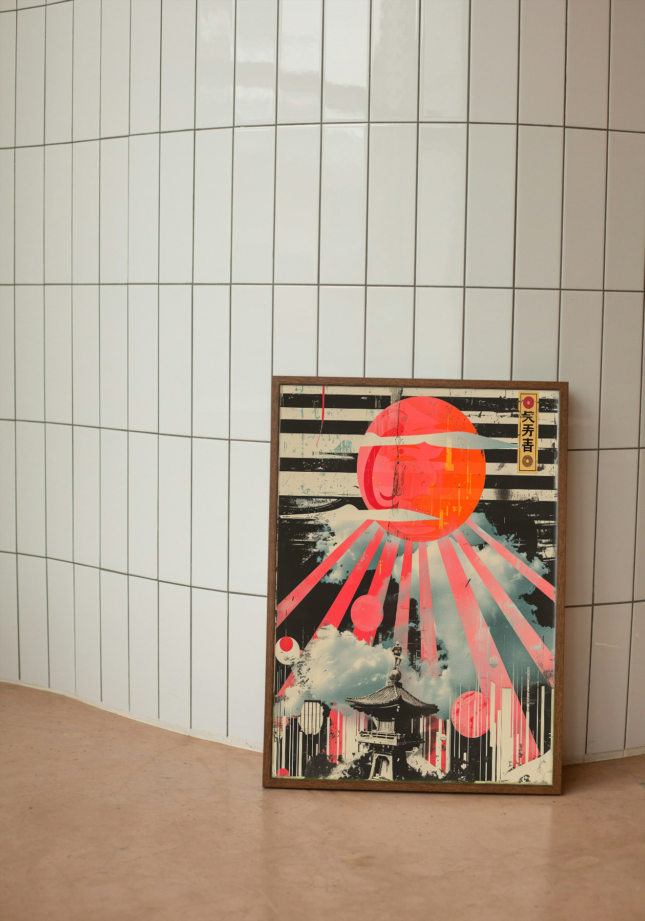 Zen Sunrise - Modern Asian Fusion Art Poster