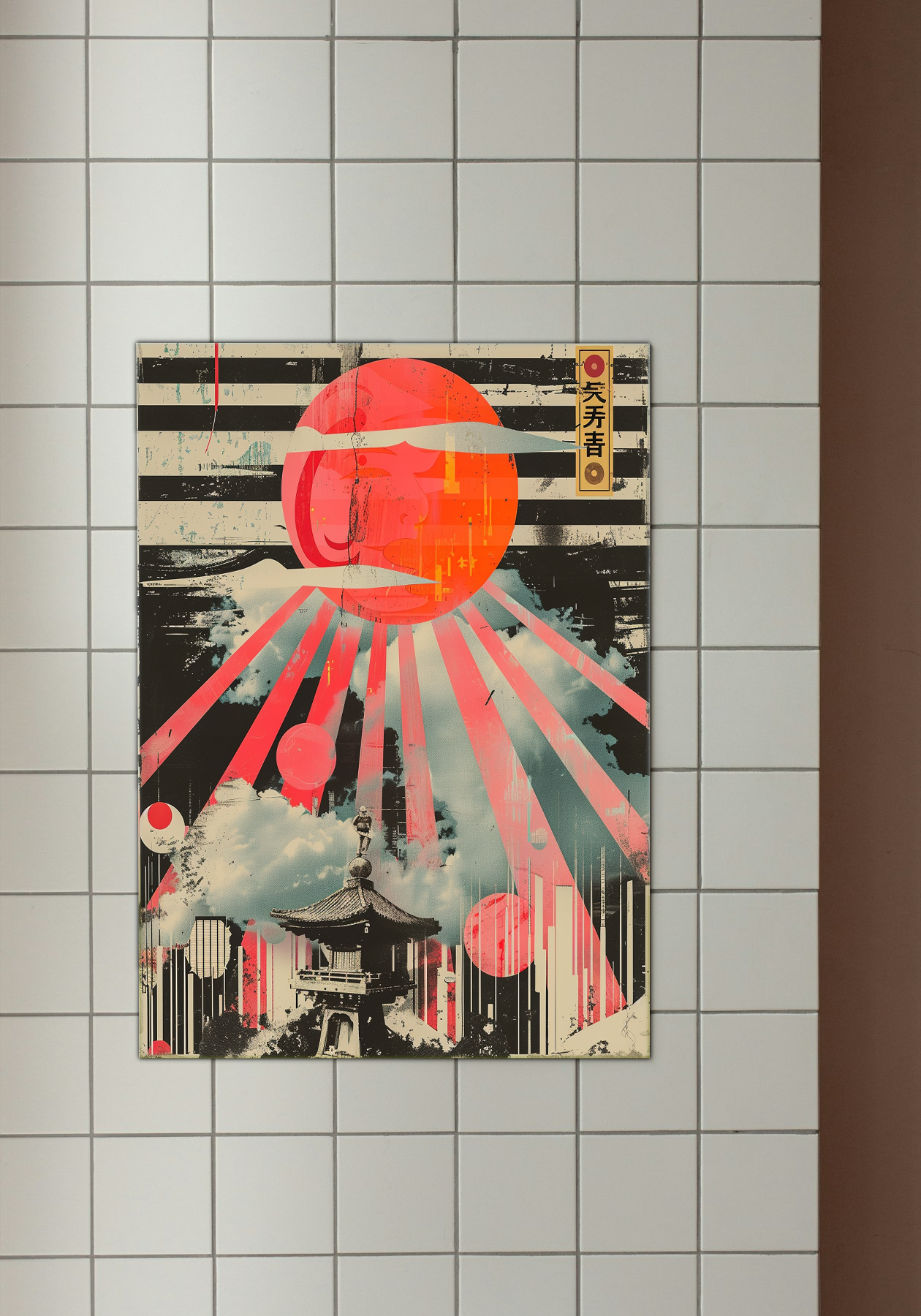 Zen Sunrise - Modern Asian Fusion Art Poster