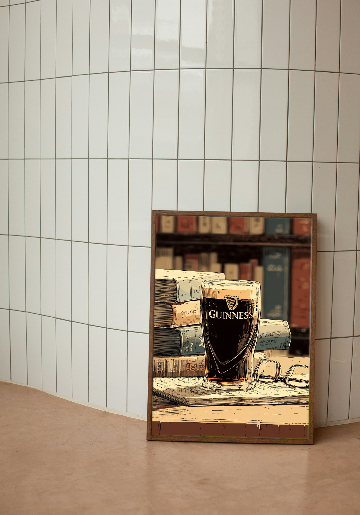 Classic Guinness Pint - Literary Ambiance Art Poster