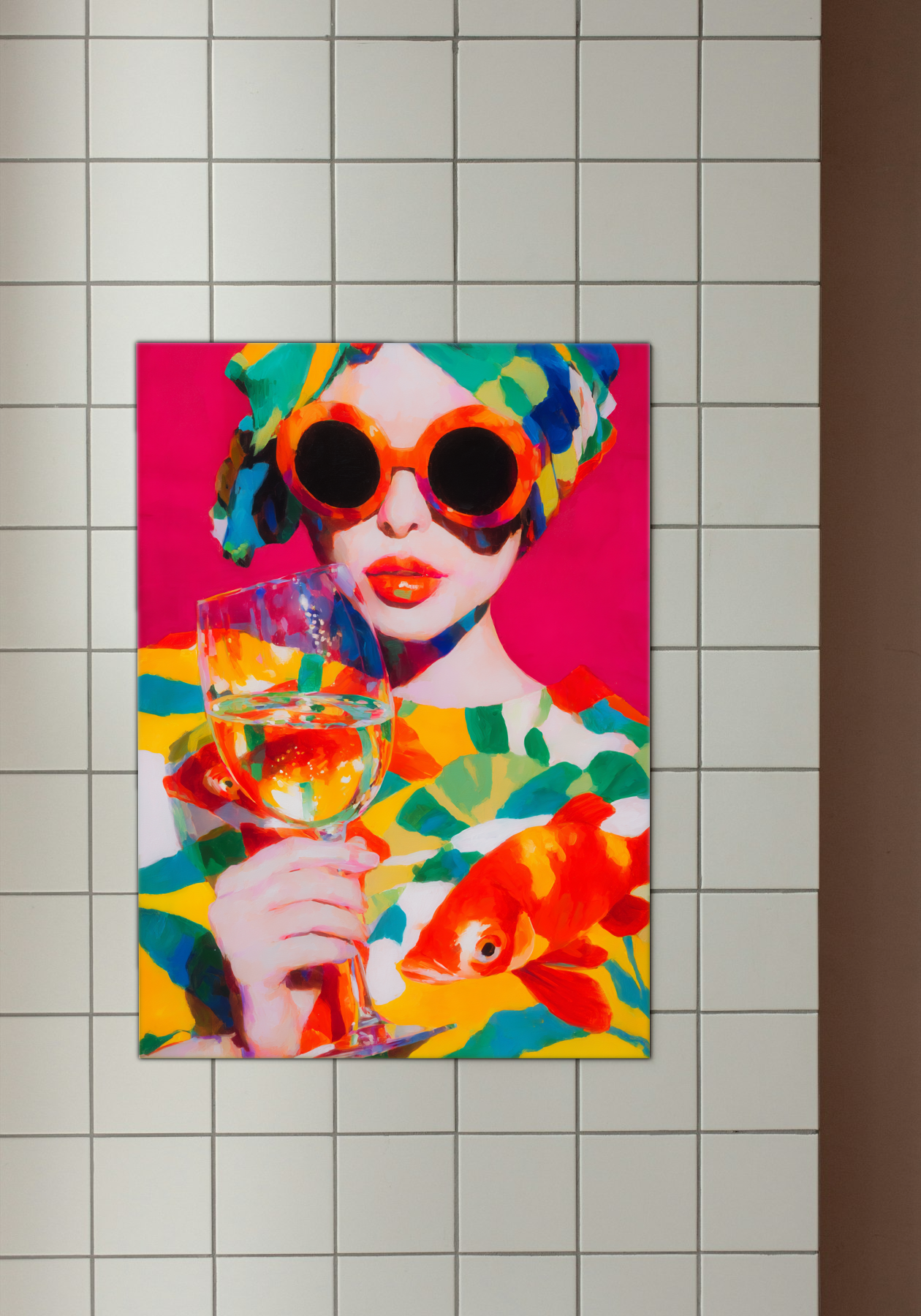 Vibrant Reflection - Colorful Modern Art Poster
