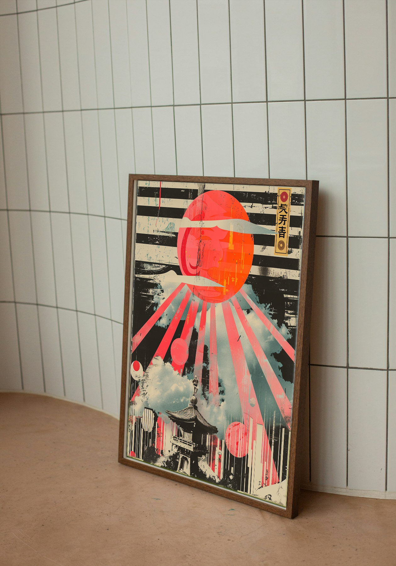 Zen Sunrise - Modern Asian Fusion Art Poster