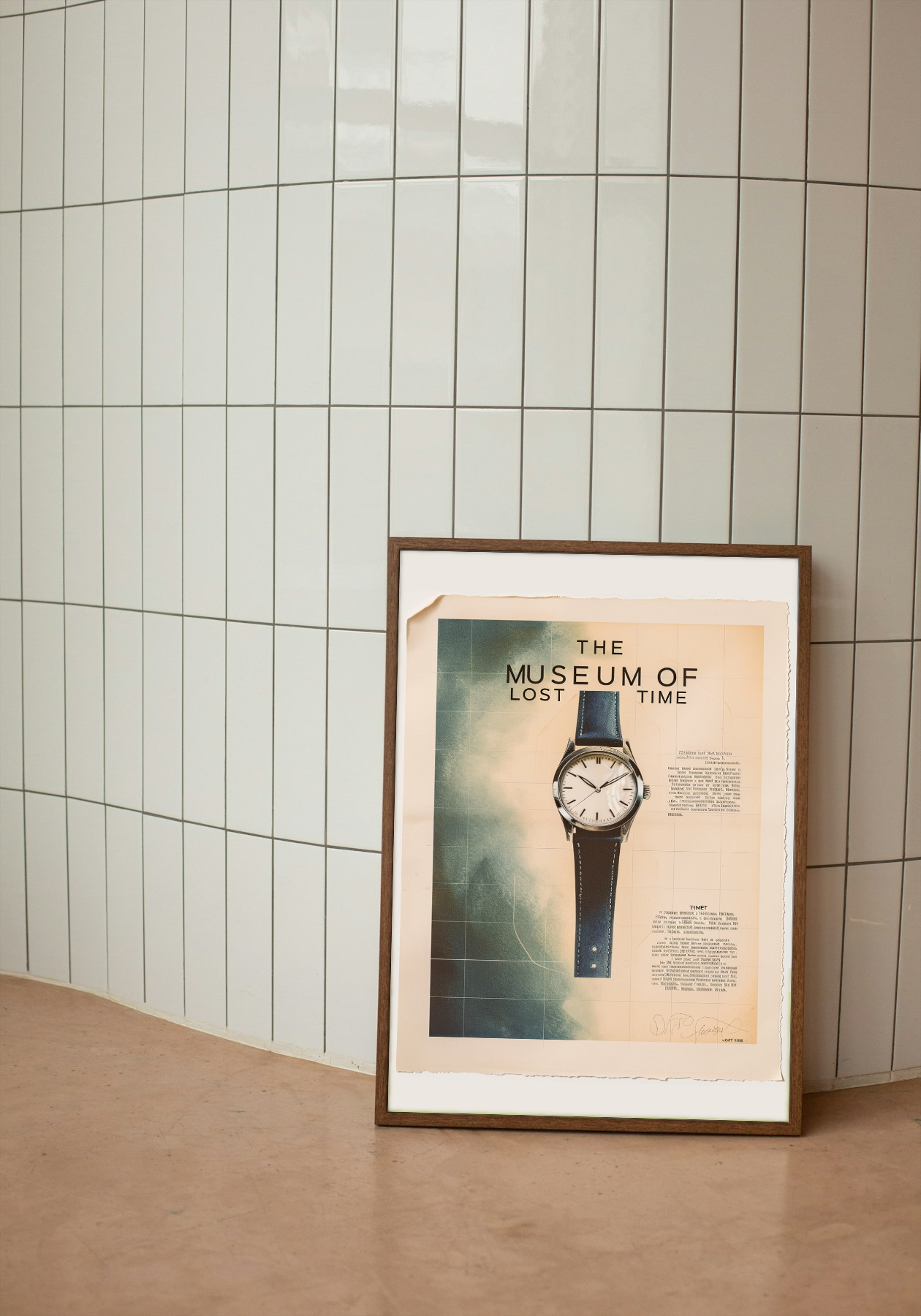 The Museum of Lost Time - Vintage Watch Art Poster