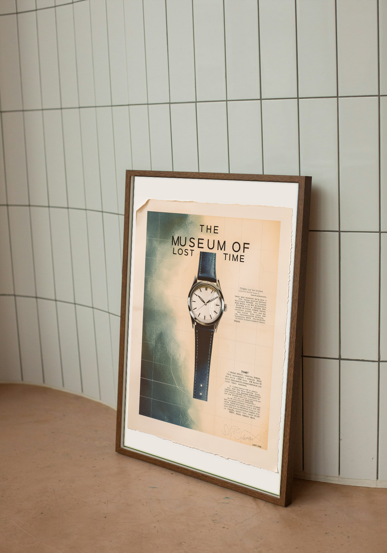The Museum of Lost Time - Vintage Watch Art Poster