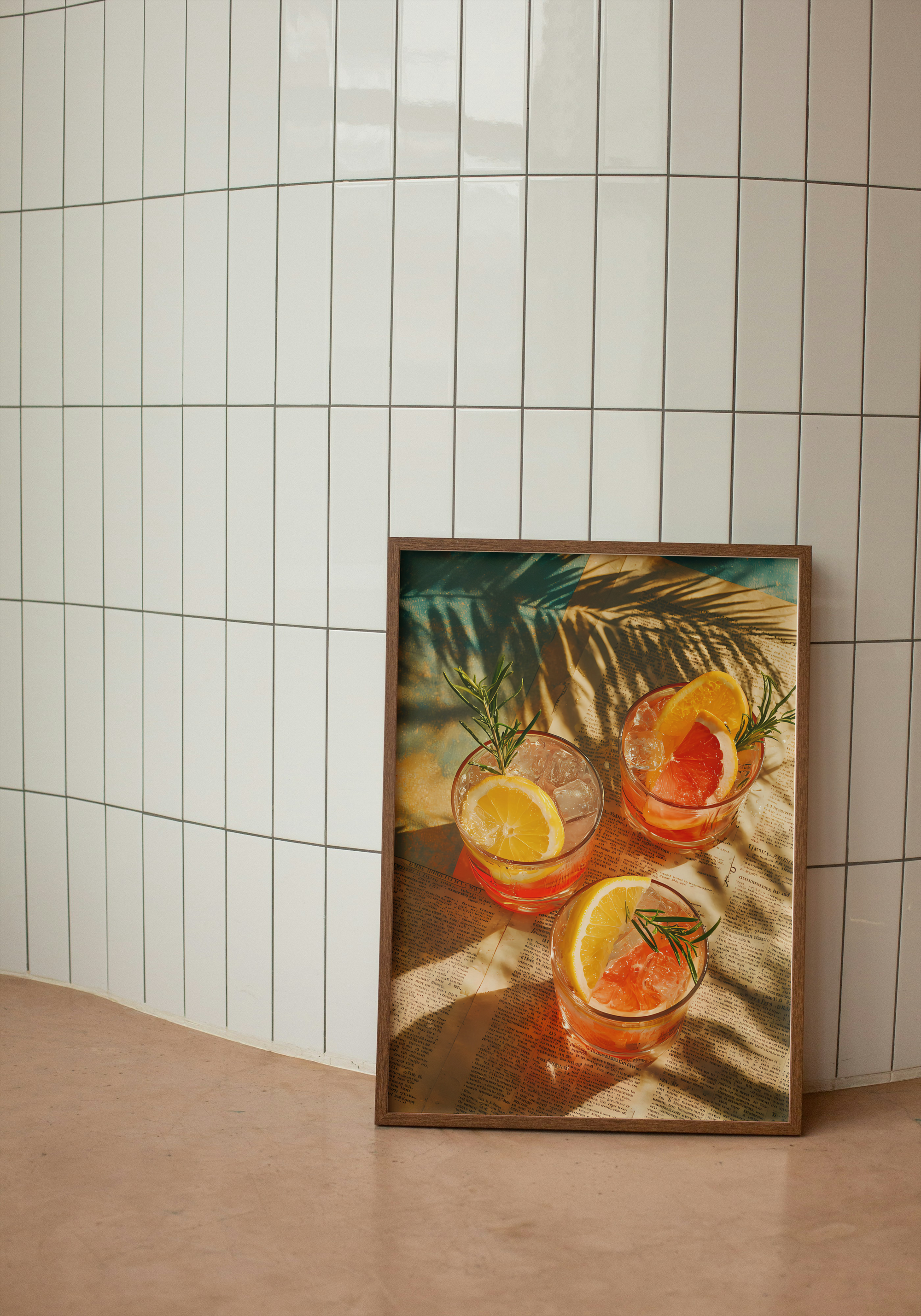 Citrus Hour – Summer Cocktail Art Poster