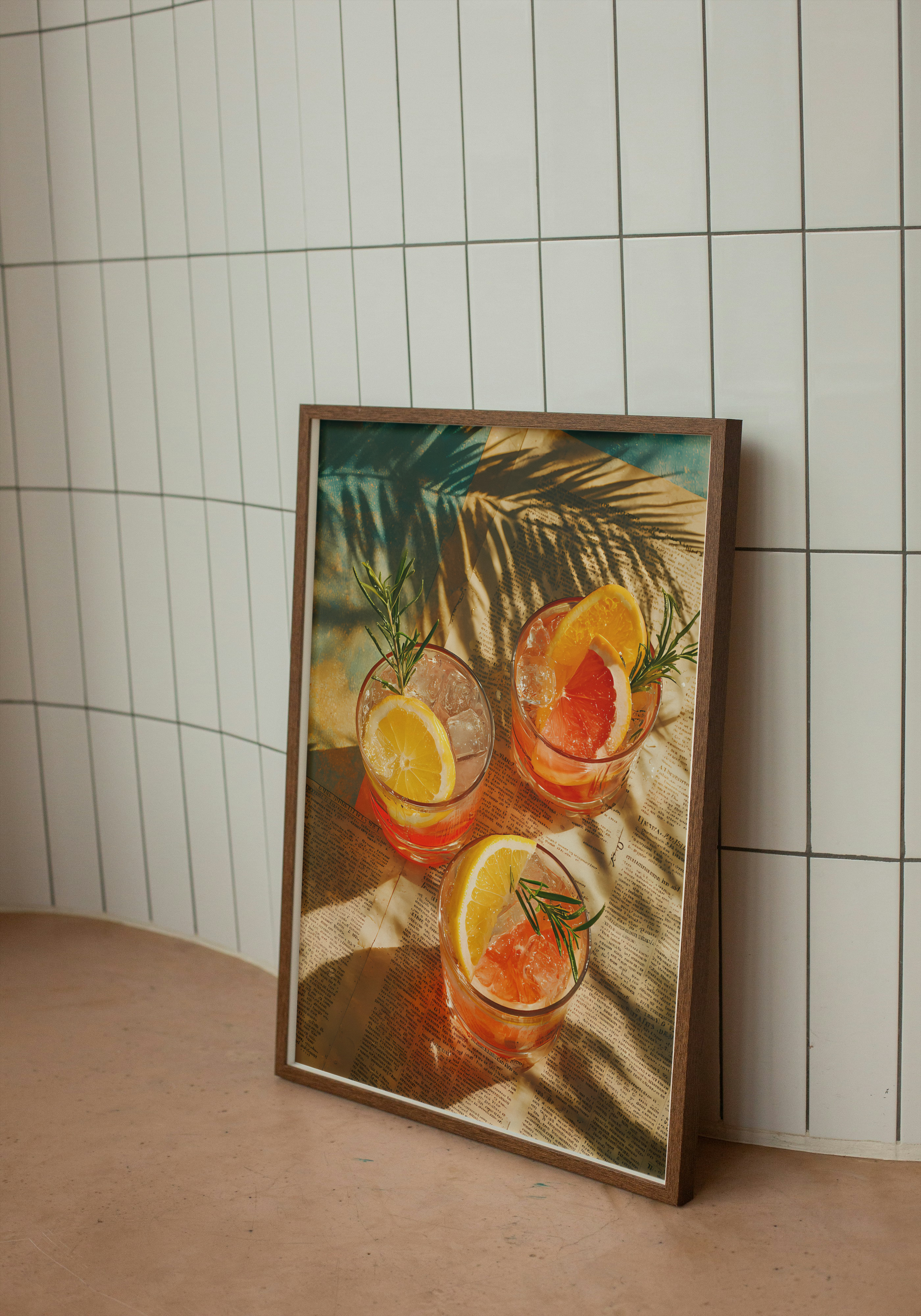 Citrus Hour – Summer Cocktail Art Poster