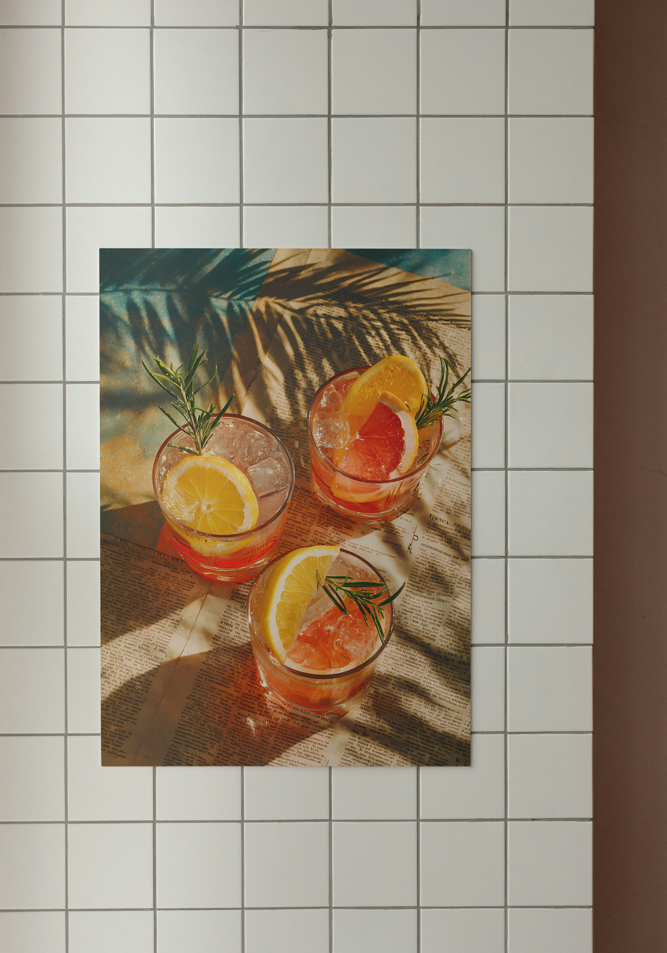 Citrus Hour – Summer Cocktail Art Poster