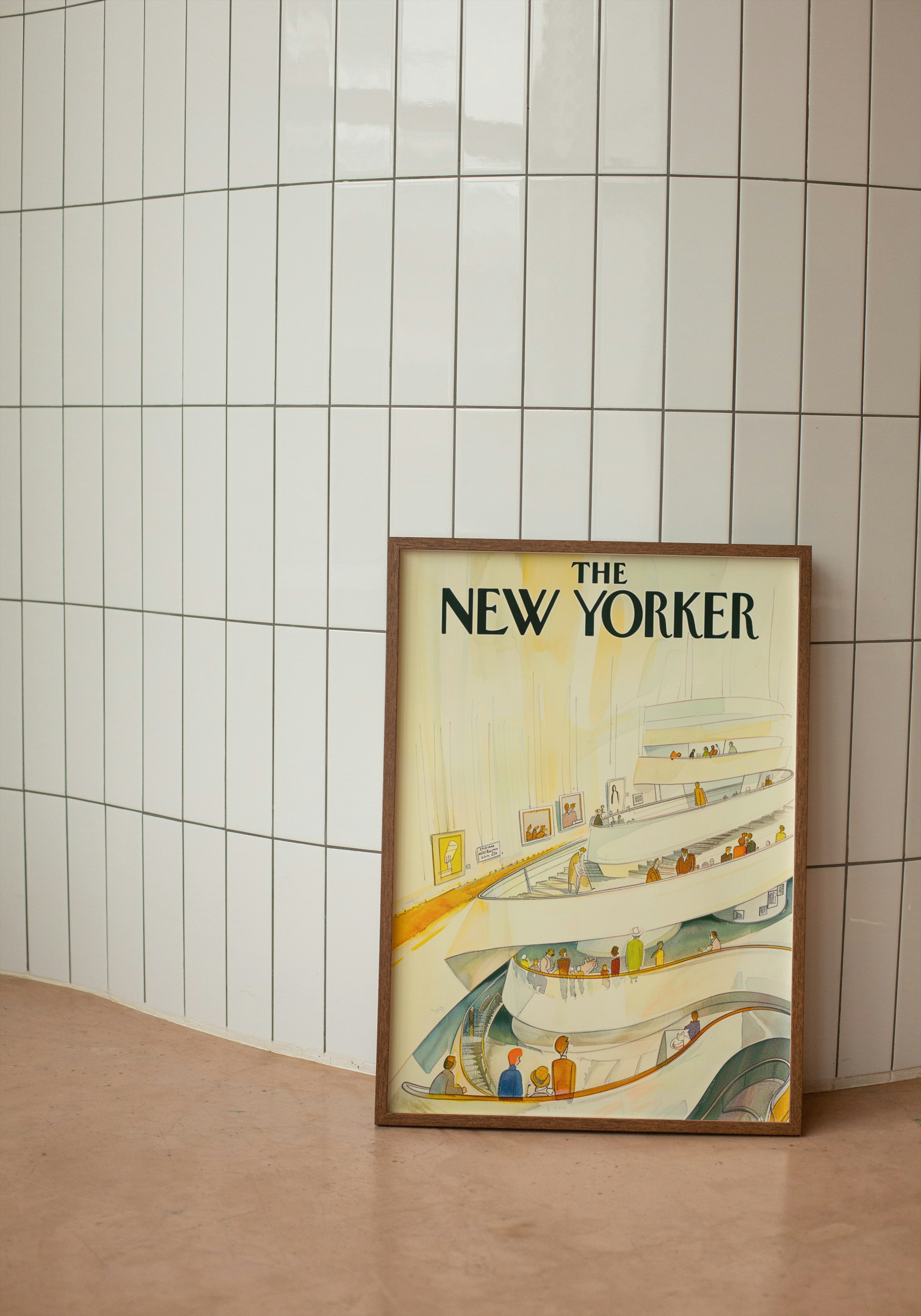 Guggenheim Stroll – Retro Magazine Print