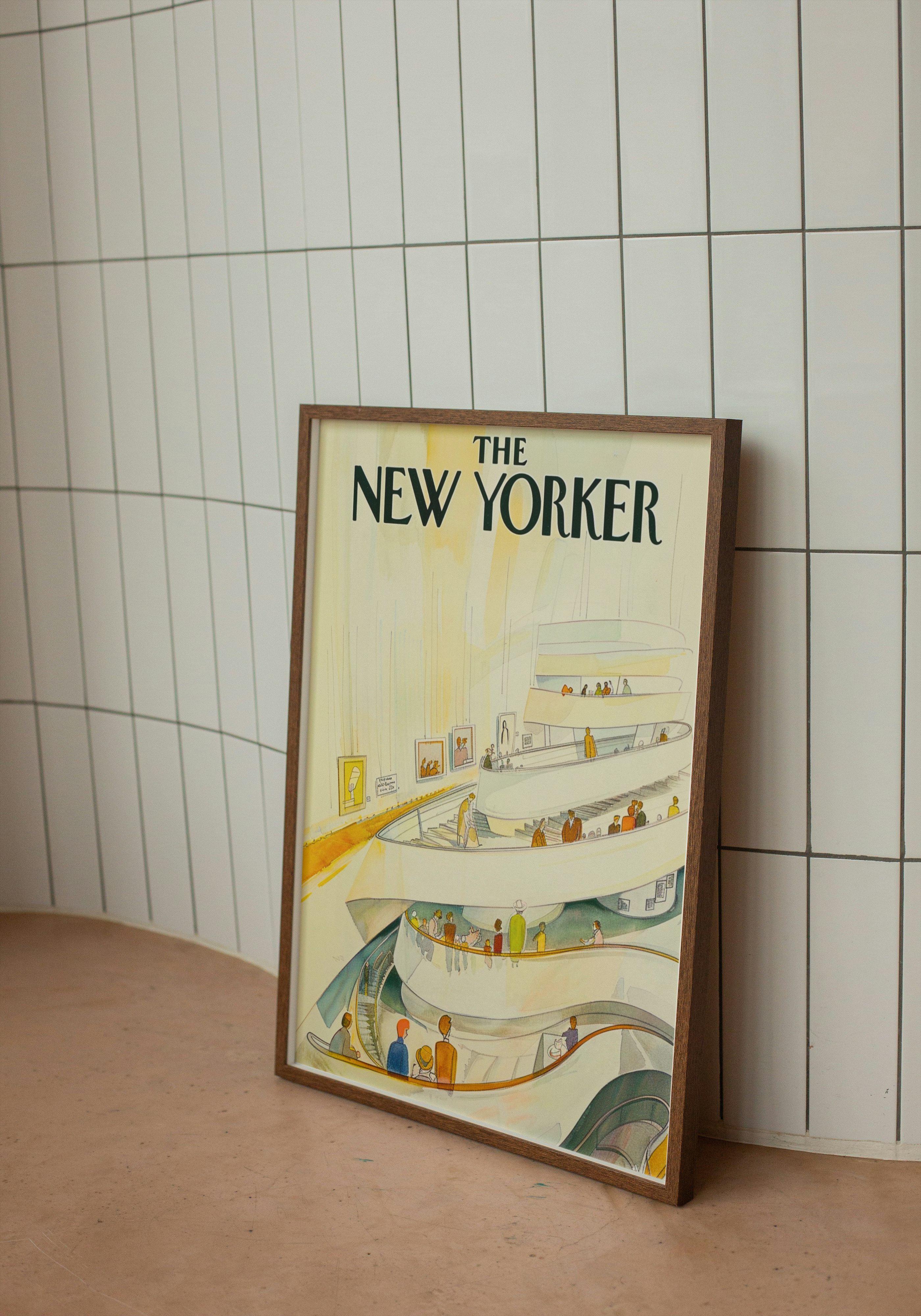 Guggenheim Stroll – Retro Magazine Print