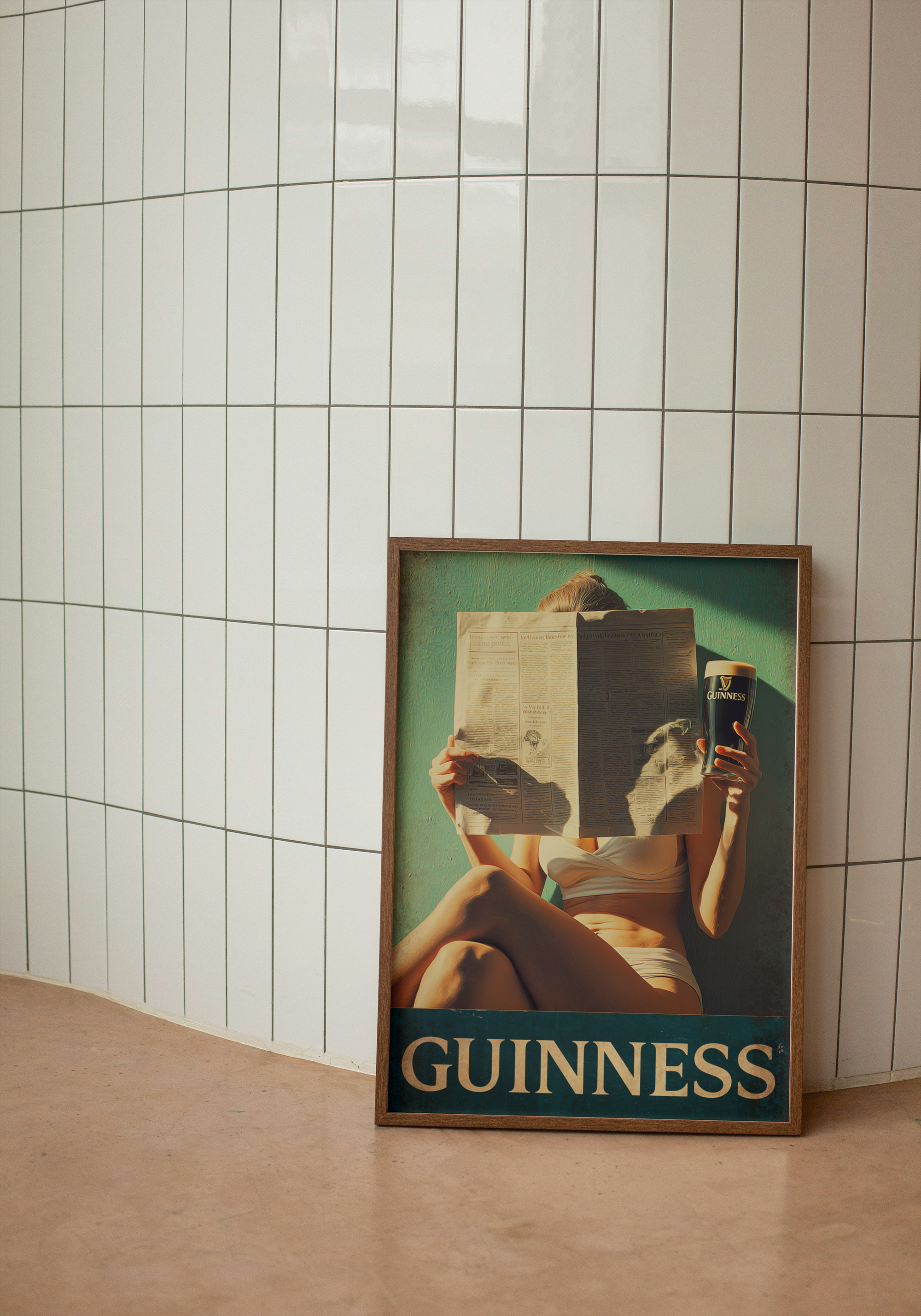 Morning Read – Retro Guinness Print