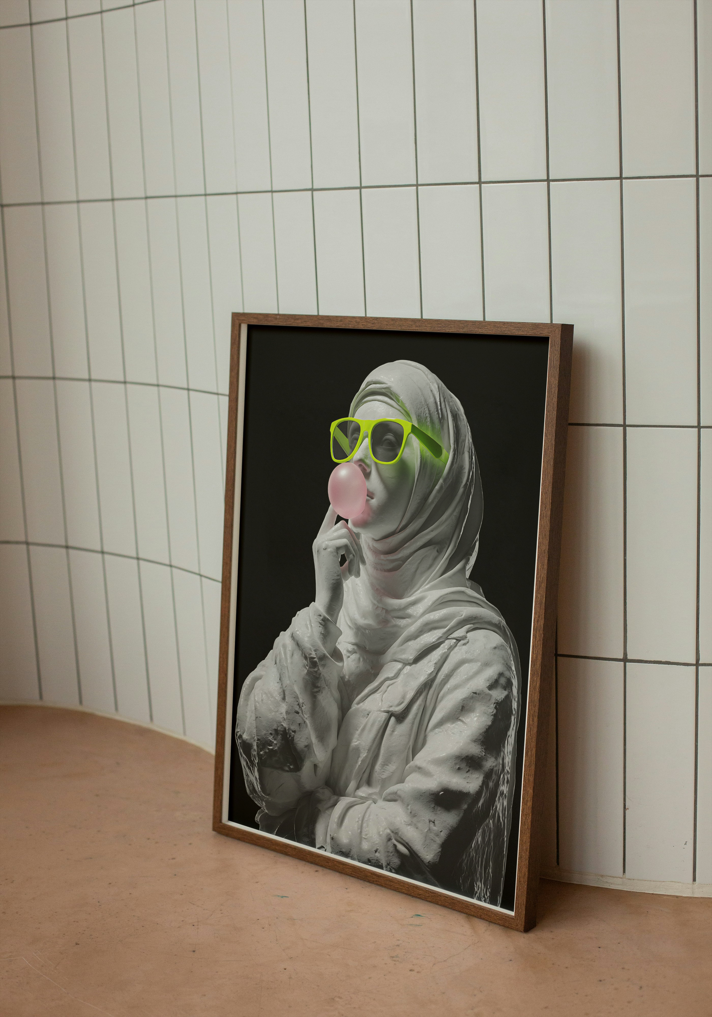 Rebel in Marble – Arab Pop Art with a Classical Twist