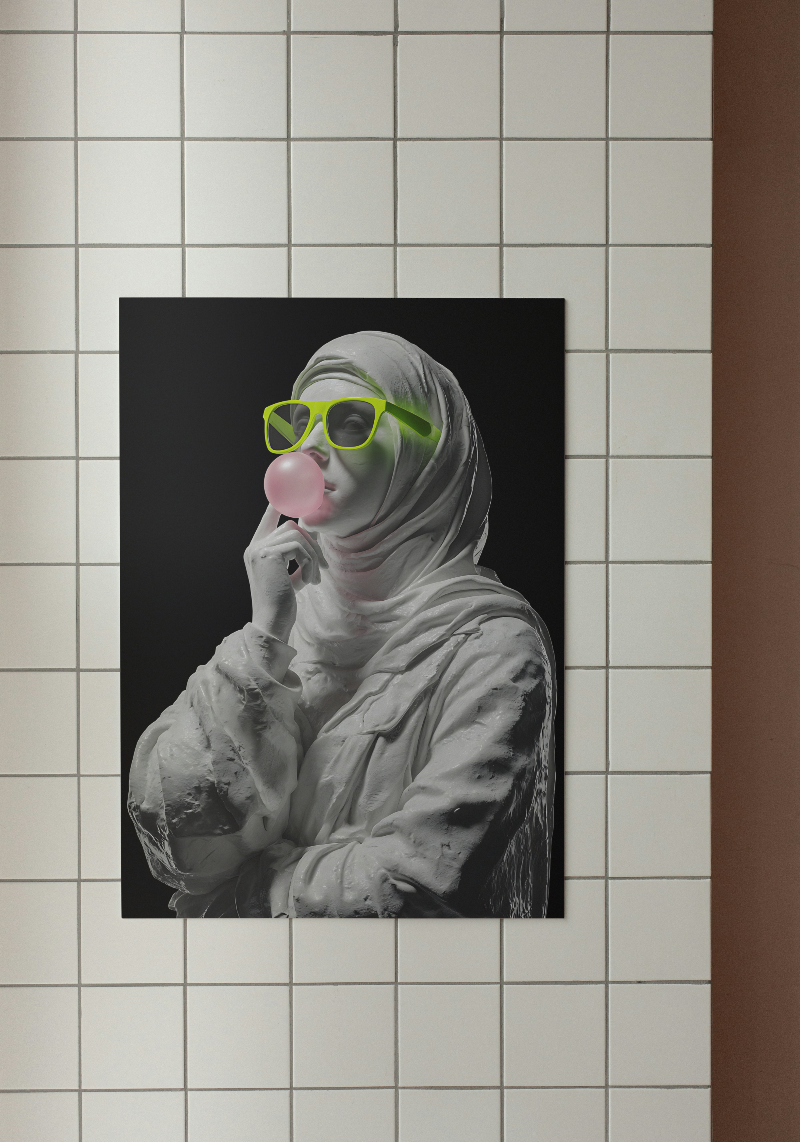 Rebel in Marble – Arab Pop Art with a Classical Twist