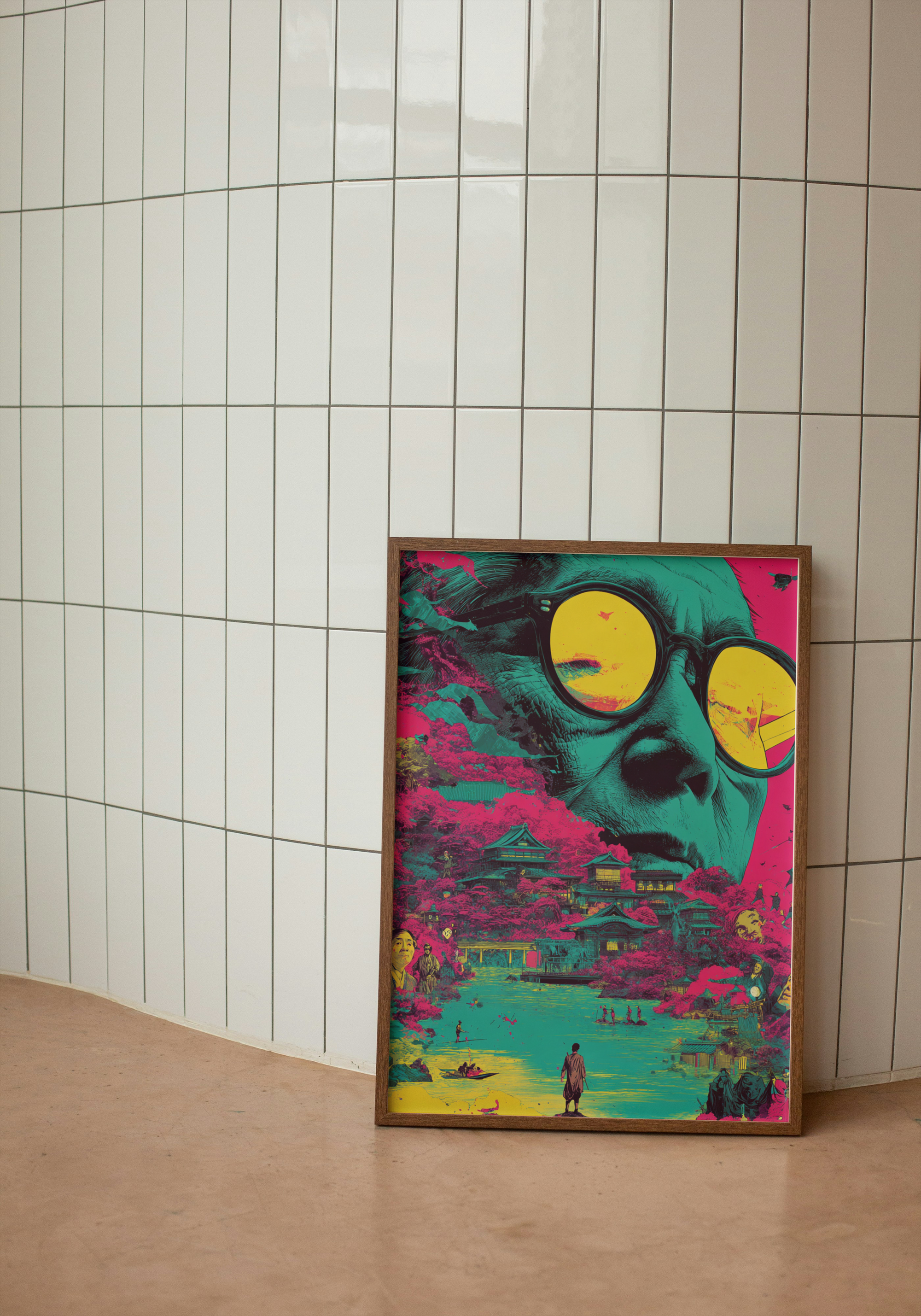 Reflections of Edo – Futuristic Japanese Pop Art Print