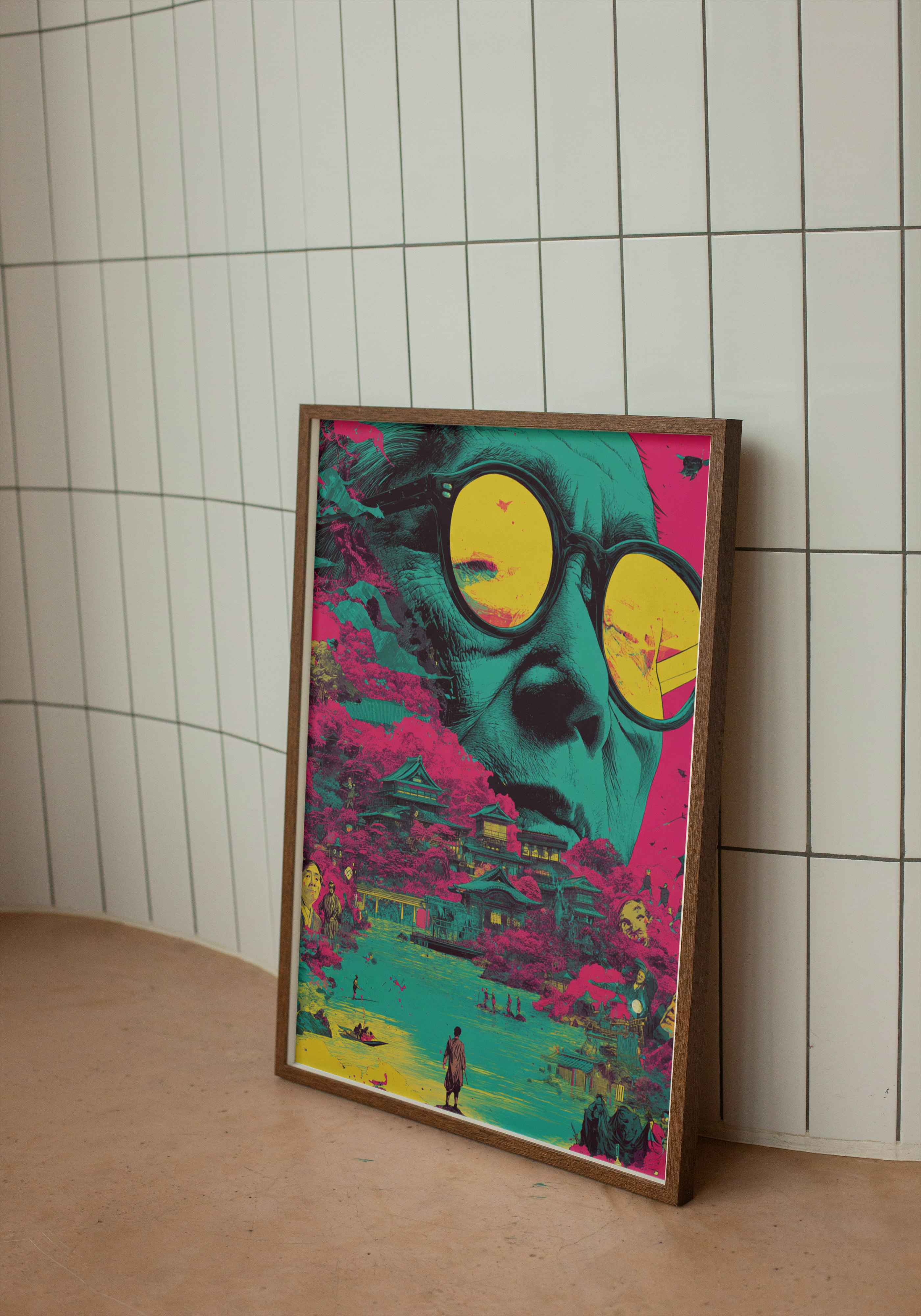 Reflections of Edo – Futuristic Japanese Pop Art Print