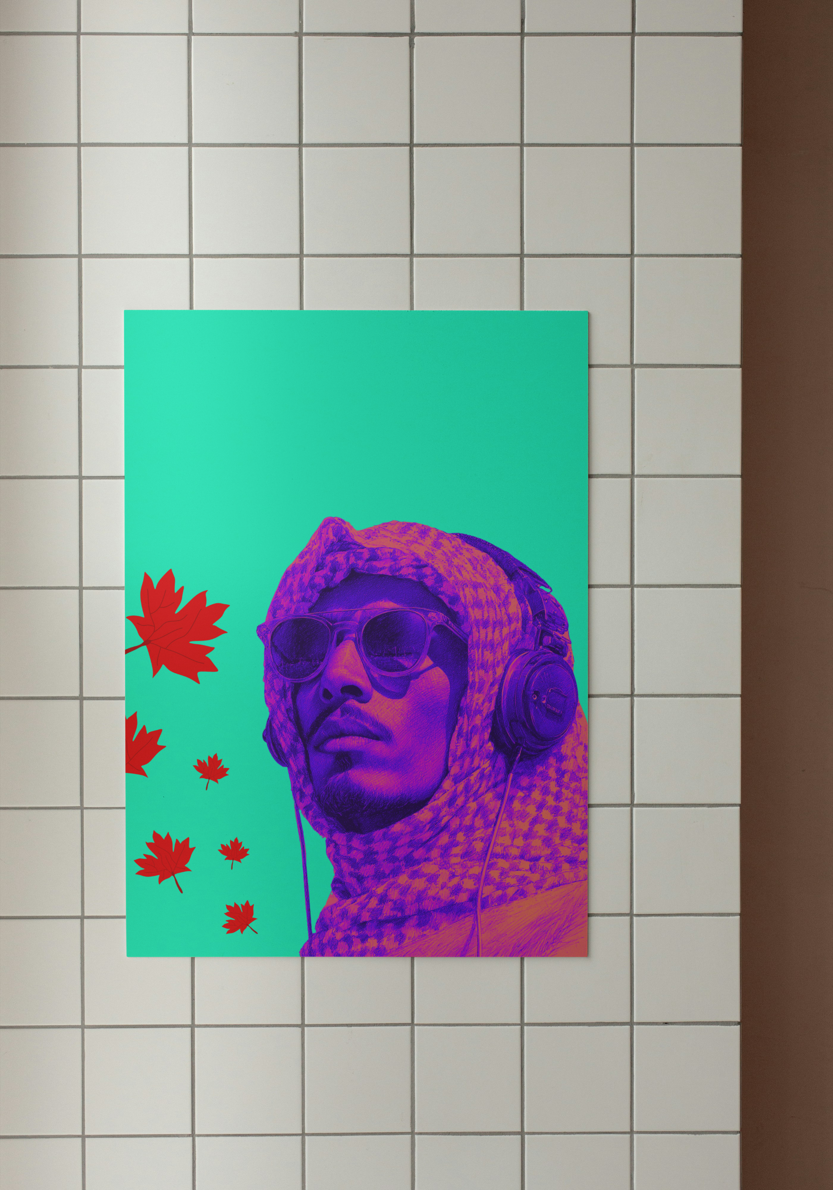 Saudi Music – Surreal Arab Pop Art Print