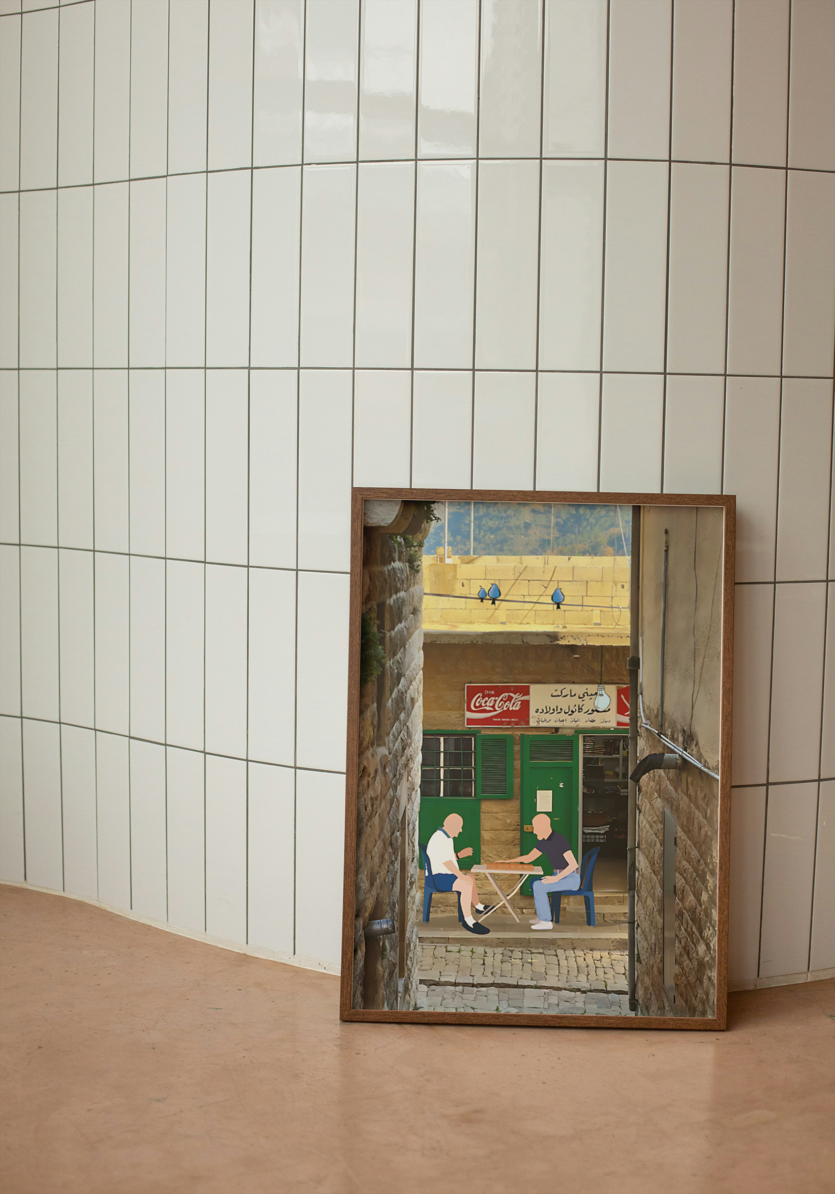 Tawla Break – Arabic Street Life Poster