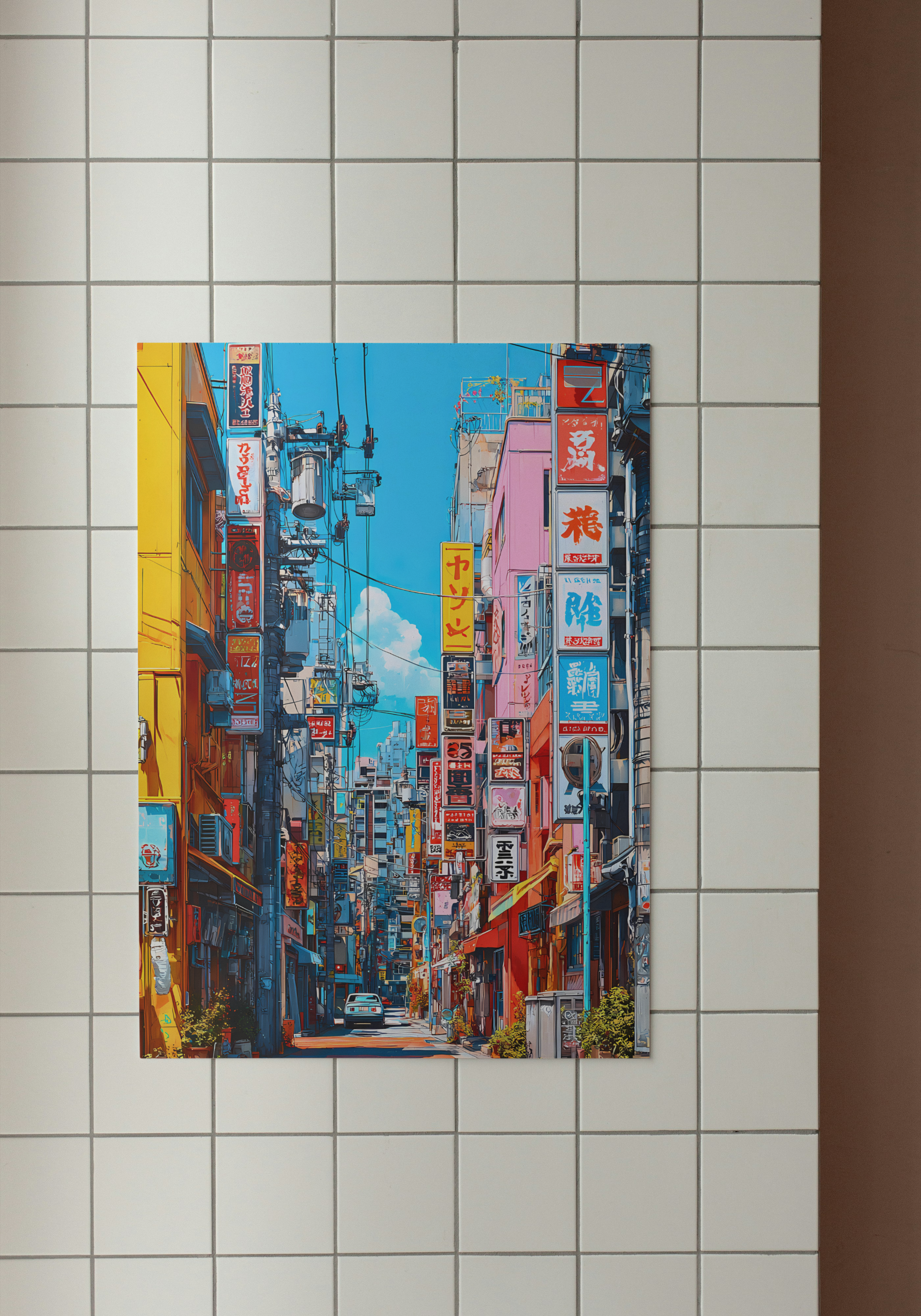 Tokyo Neon Streets – Retro Urban Pop Art Poster