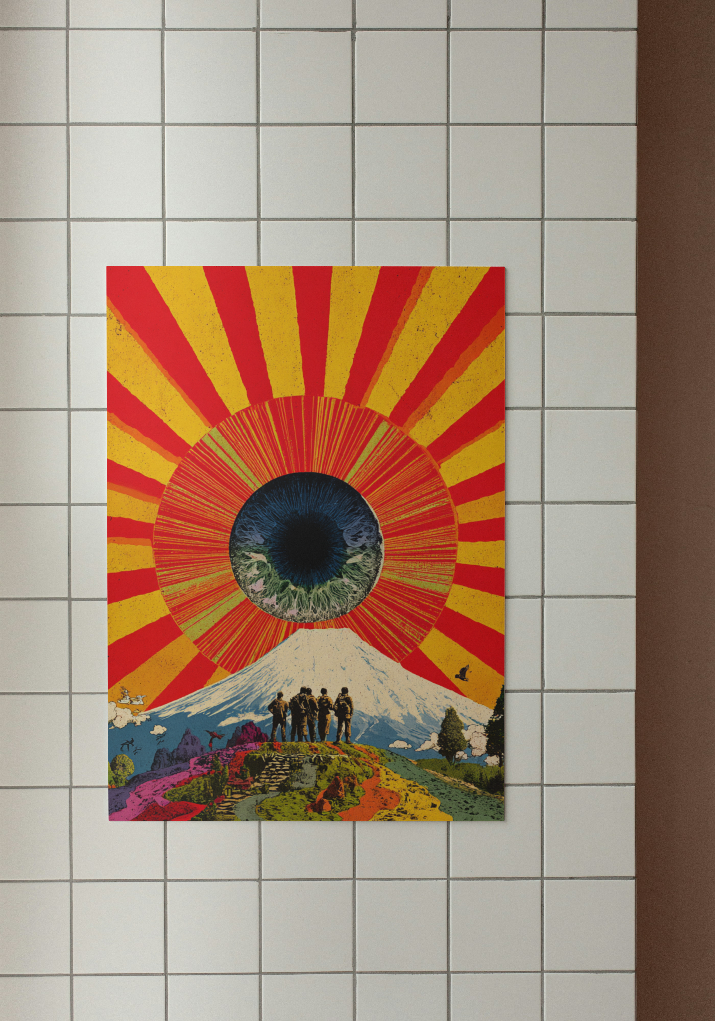 Fuji Eye – Psychedelic Japan Pop Art Poster