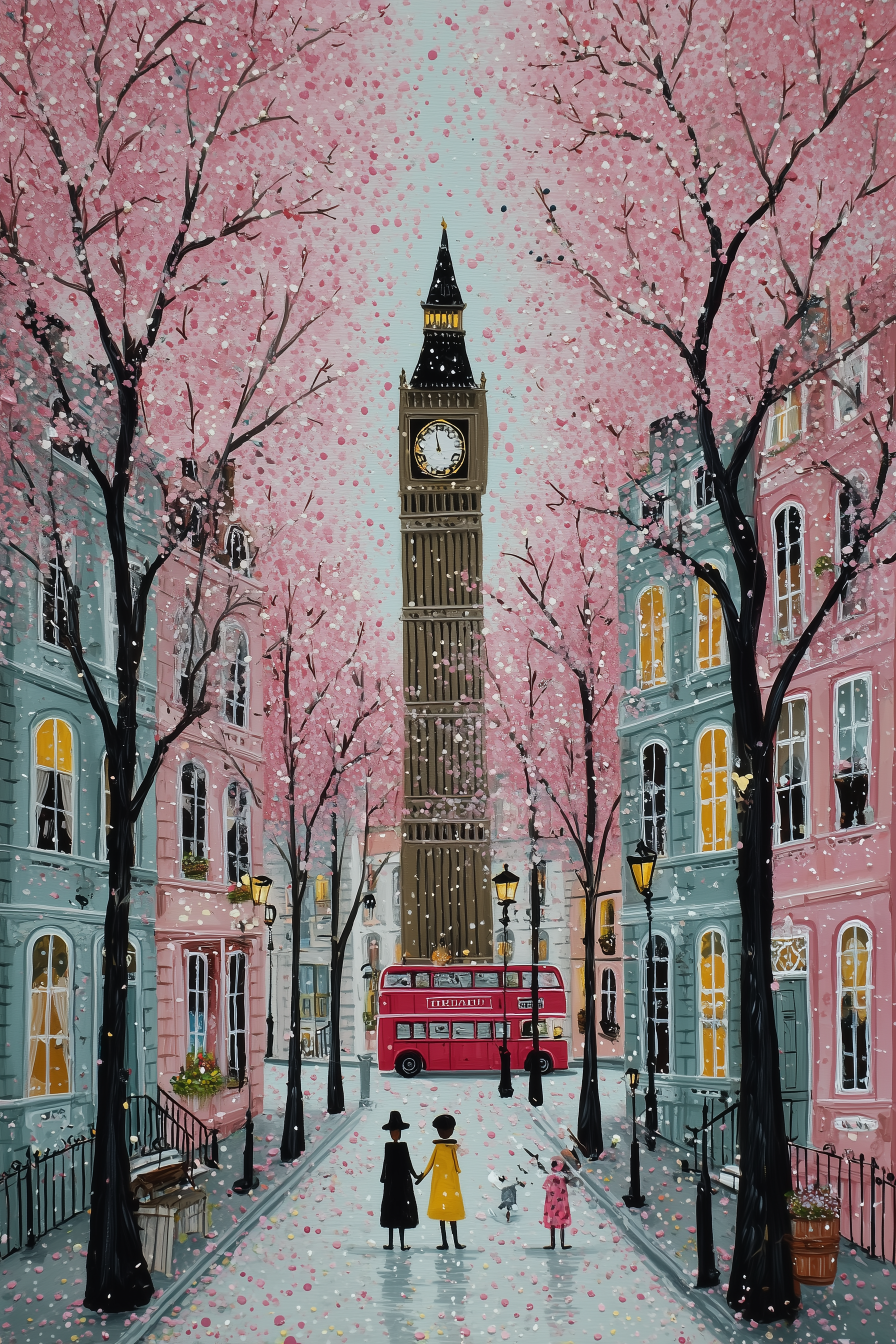 Springtime in London - Cherry Blossoms & Big Ben