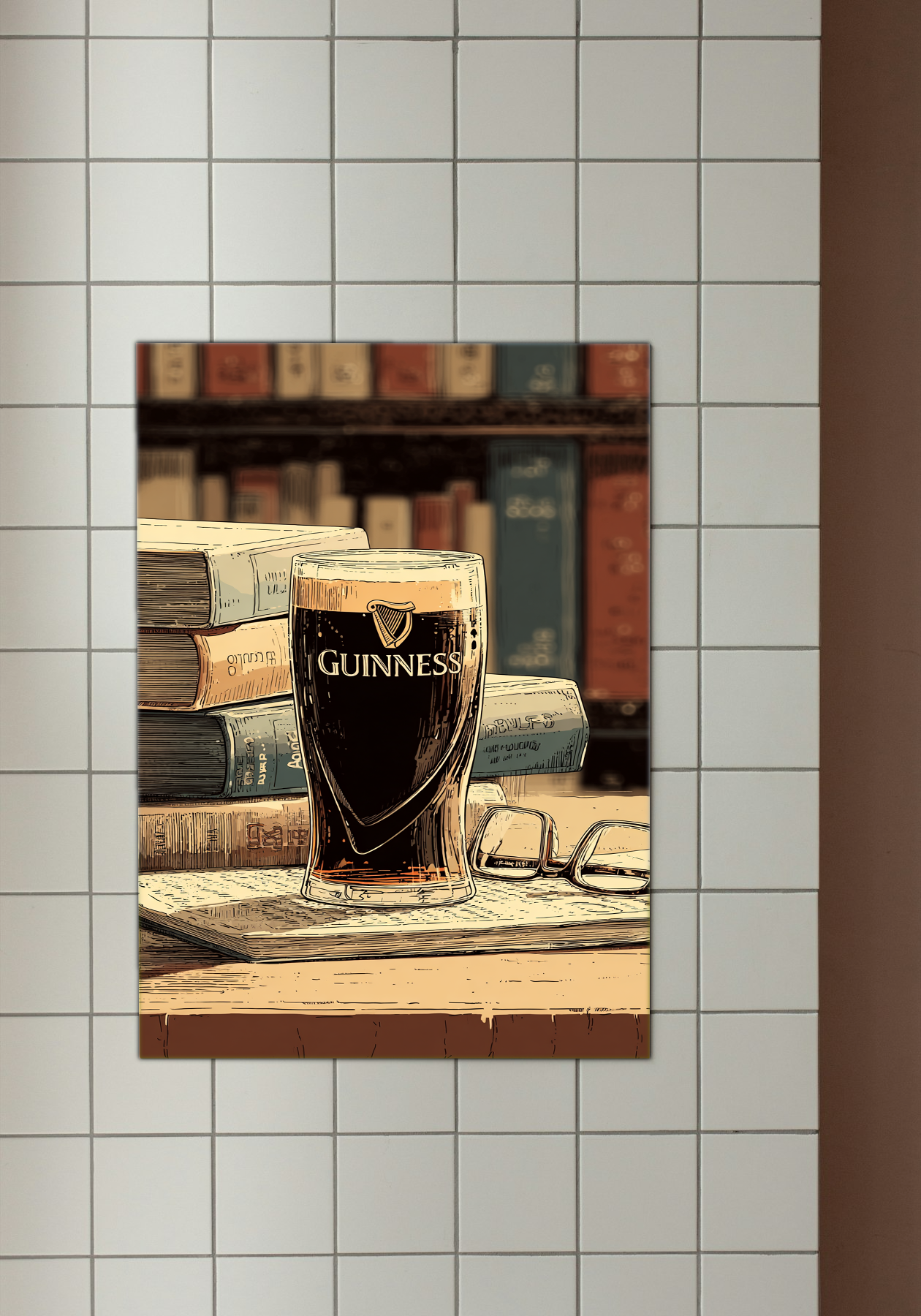 Classic Guinness Pint - Literary Ambiance Art Poster