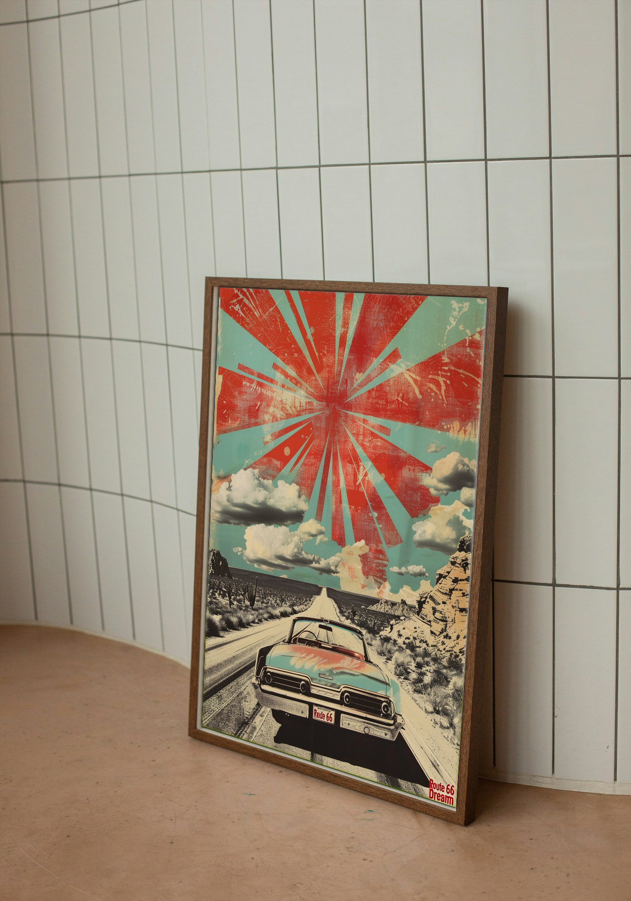 Route 66 Dream - Vintage Road Trip Poster