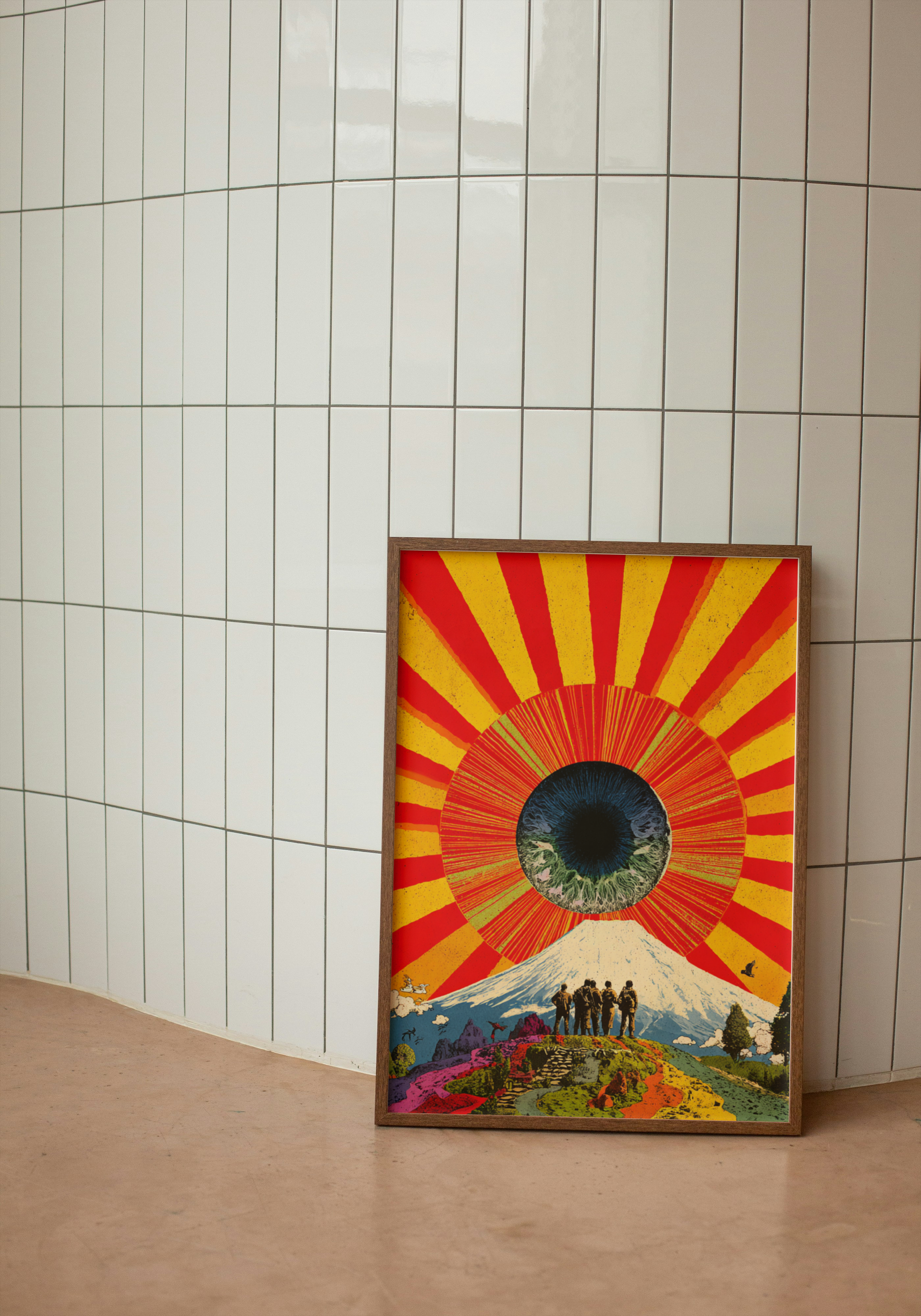 Fuji Eye – Psychedelic Japan Pop Art Poster